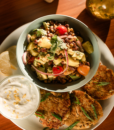 Black Bean & Lentil Salad