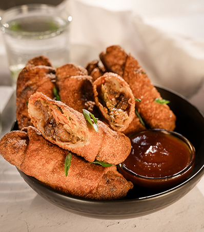 Ginger Beef Egg Rolls
