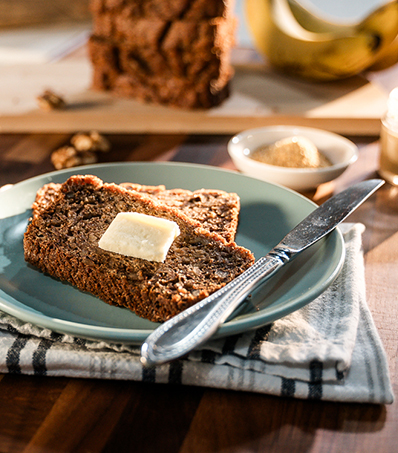One Bowl Walnut Banana Bread